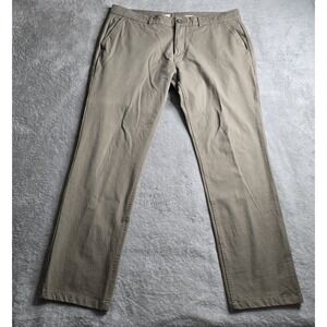 Mugsy Pants Mens 40x32 Green Olives Original Stretch Straight Leg Mid Rise
